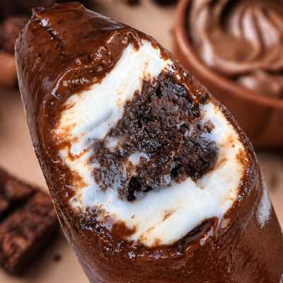 Pave de brownie com nutella