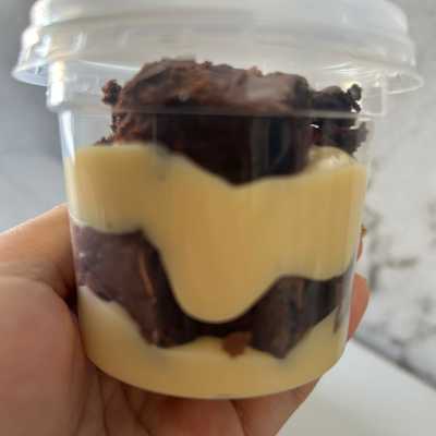 Brownie no pote